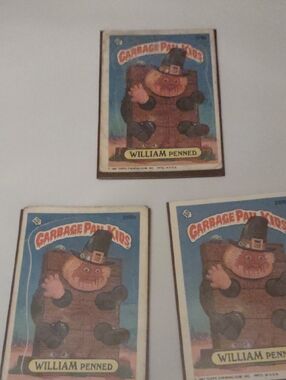 Topps Garbage Pail Kids William Penned Card - Blue, Brown, Black